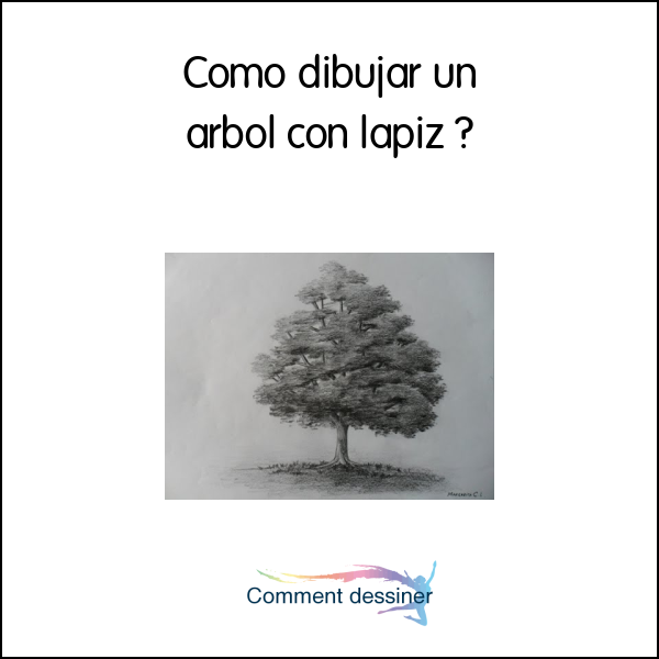 Como dibujar un arbol con lapiz